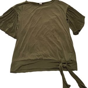 1X Army green Arabella Top